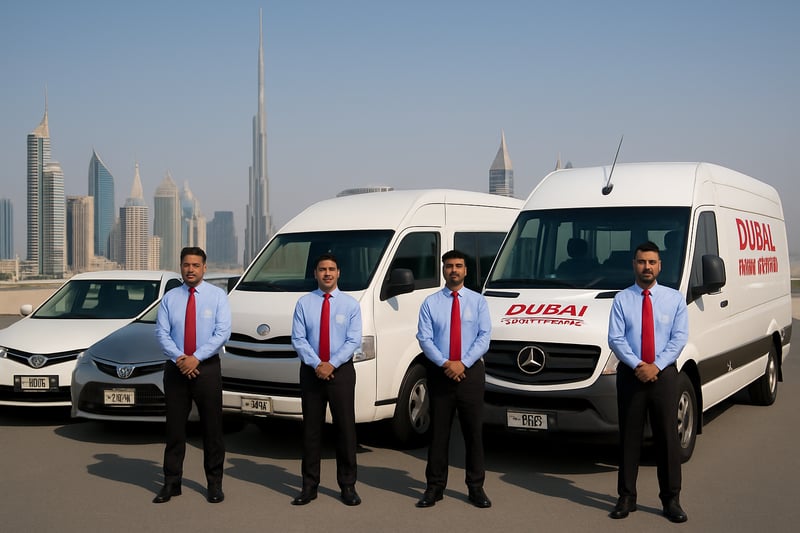 Dubai Road Travel fleet and drivers