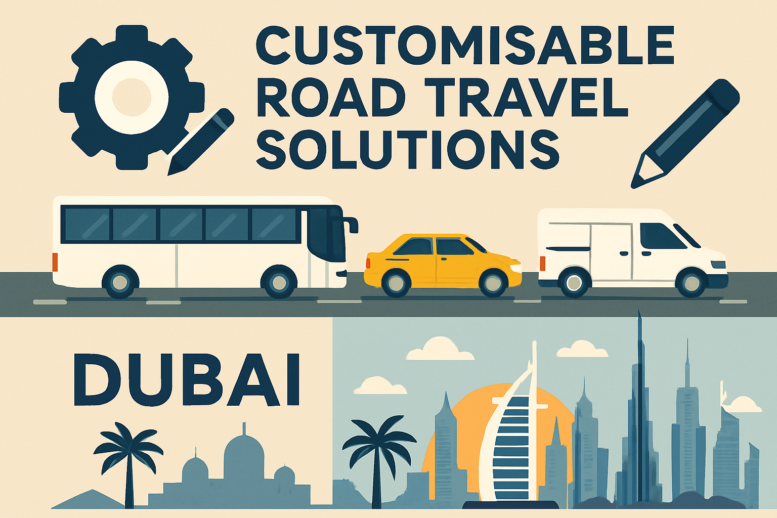 Customisable road travel solutions in Dubai